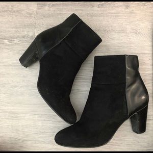 Le Château- black heeled ankle booties